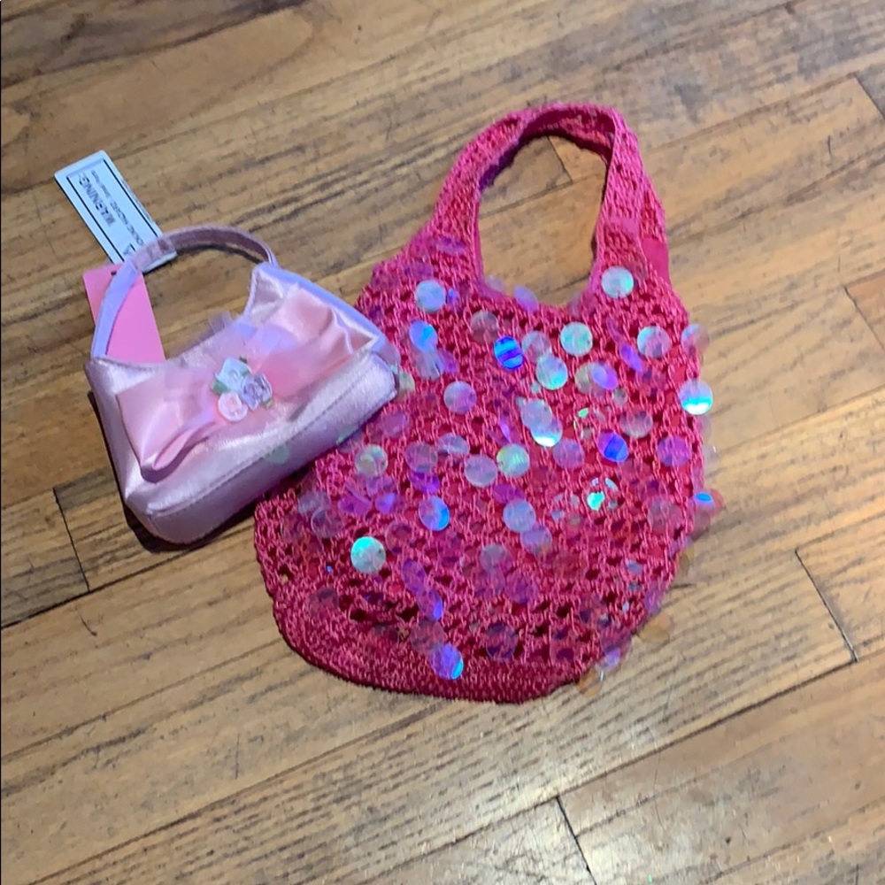 2 pink purse/tote for kids